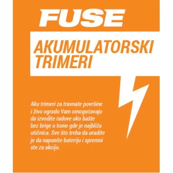 Villager Fuse akumulatorski trimer BC 2940 + POKLON Villager Fuse baterija 18V 2.0Ah 056370 Villager Fuse akumulatorski trimer BC 2940 + POKLON Villager Fuse baterija 18V 2.0Ah 056370